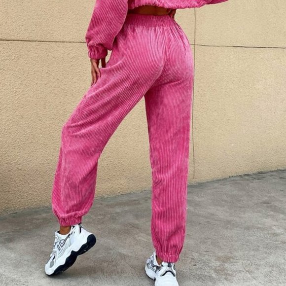 BARBIE GIRL Corduroy Coat & Pants - PINK - Picture 7 of 10